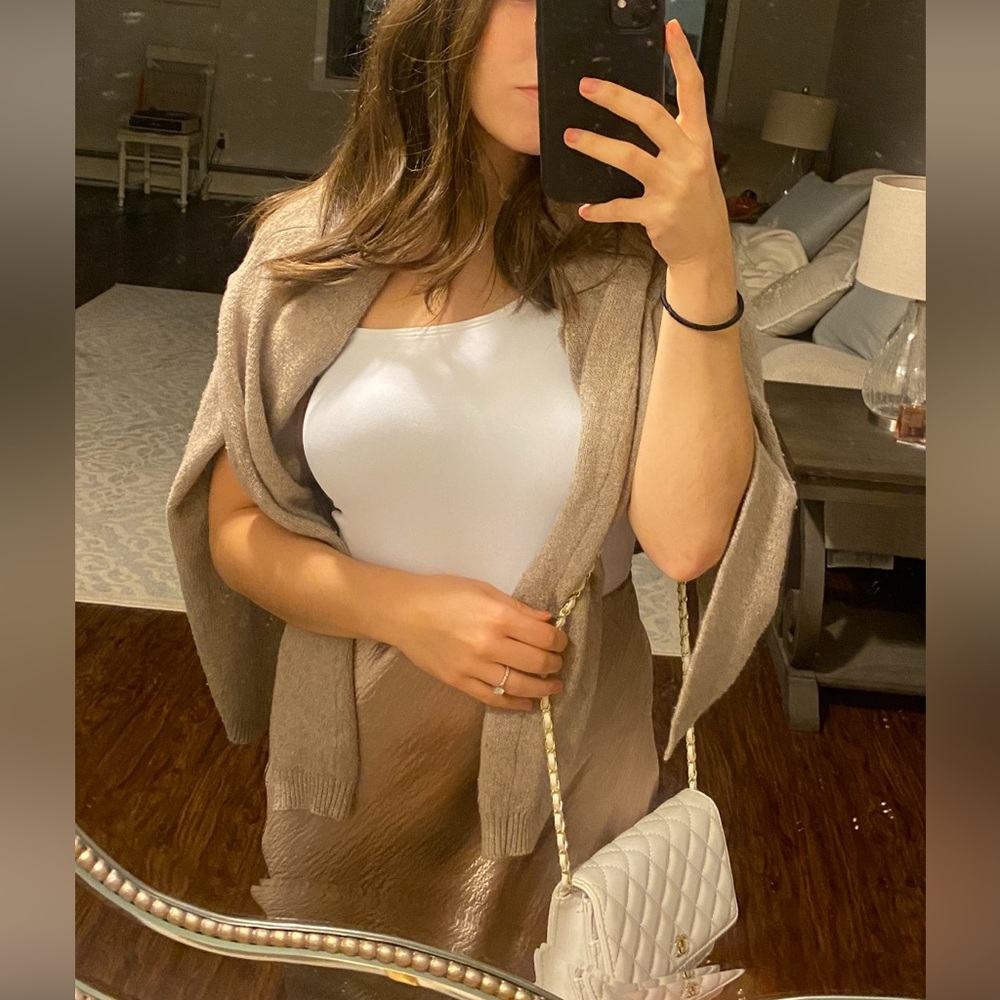 Gold slip skirt